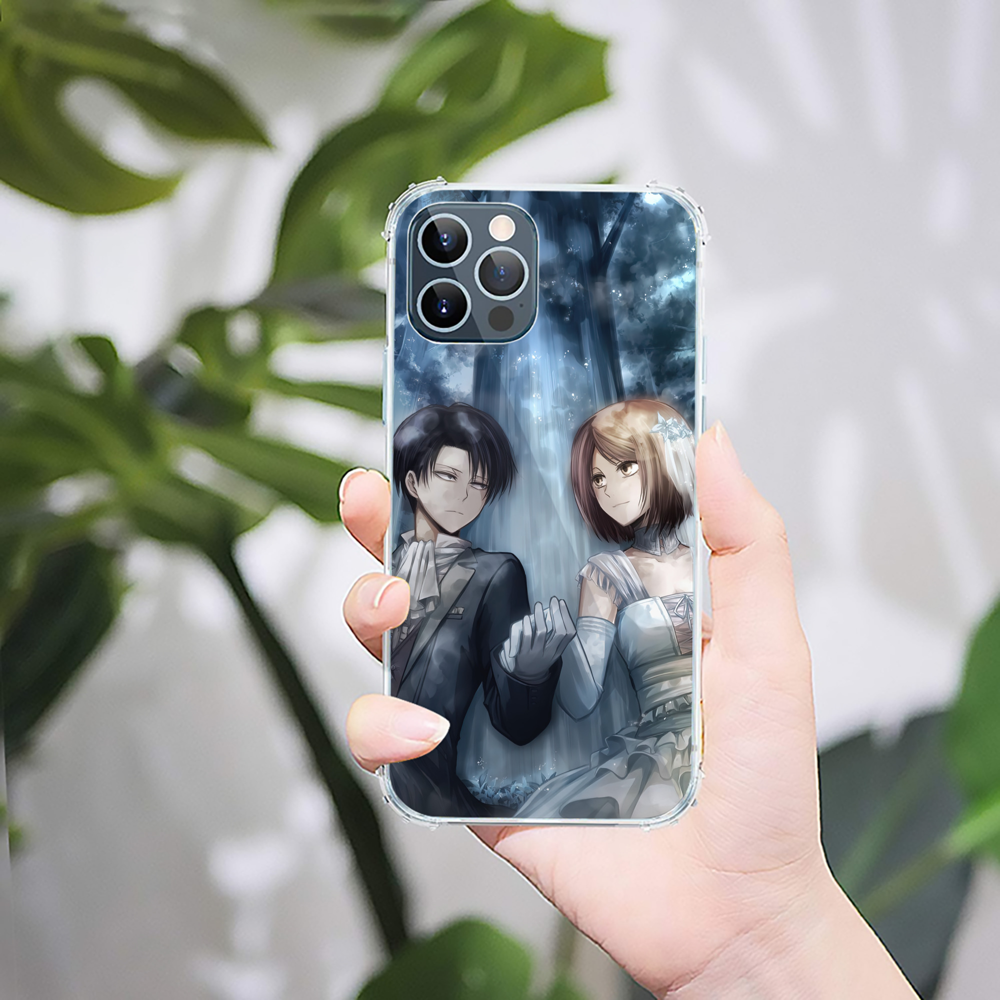 （画像用） 進撃の巨人 Attack on Titan 【iPhone 12シリーズ対応】透明スマホケース（クリアソフトケース）